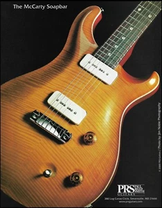 The PRS Ted McCarty Soapbar Guitarra Eléctrica Anuncio 8 x 11 Publicidad Impresión - Imagen 1 de 3