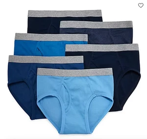 Stafford 6er Pack Herren 100% Baumwolle Low-Rise Slips verschiedene Blautöne Größe Large NEU - Bild 1 von 3