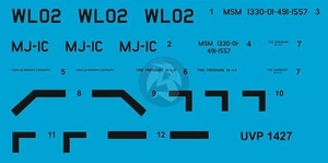 Peddinghaus 1/48 USAF MJ-1 cargador de bombas marcas de bloqueo (Verlinden 1427) UVP1427 - Imagen 1 de 1