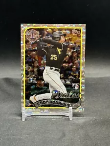 2024 Topps Series 1 ENDY RODRIGUEZ RC 1989 Silver Crackle Foil #89B-79 - Pirates - Picture 1 of 2