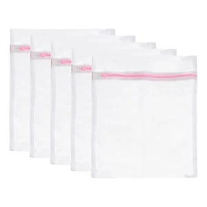 5Stk Netz Wäschetaschen 15.7"x19.7" Netz Waschbeutel Fein Netz Organisieren Rosa - Bild 1 von 7