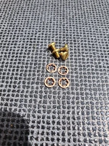 King Super 20/Zephyr Saxophone Key Guard Screws & Washers X 4 - Picture 1 of 1