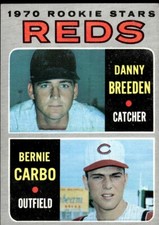 1970 Topps Reds 1970 Rookie Stars - Danny Breeden/Bernie Carbo Rookie Cincinnati