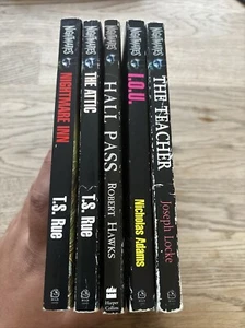 5x Nightmares Horror Paerback 1st editions 1990's - T S Rue, Joseph Locke - Foto 1 di 12