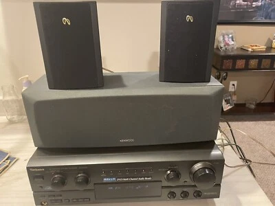 Technics SA-AX530 A/V Control Stereo Receiver No Remote Kenwood 3 Piece Surround - Image 1 of 4