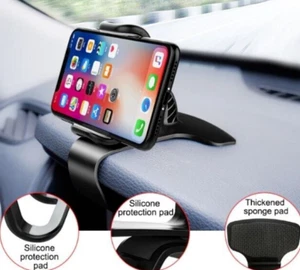 MONTAJE PARA TELÉFONO DE COCHE * Clips en tablero o ventilación de aire * Ampliamente compatible * ¡360 grados! - Imagen 1 de 8