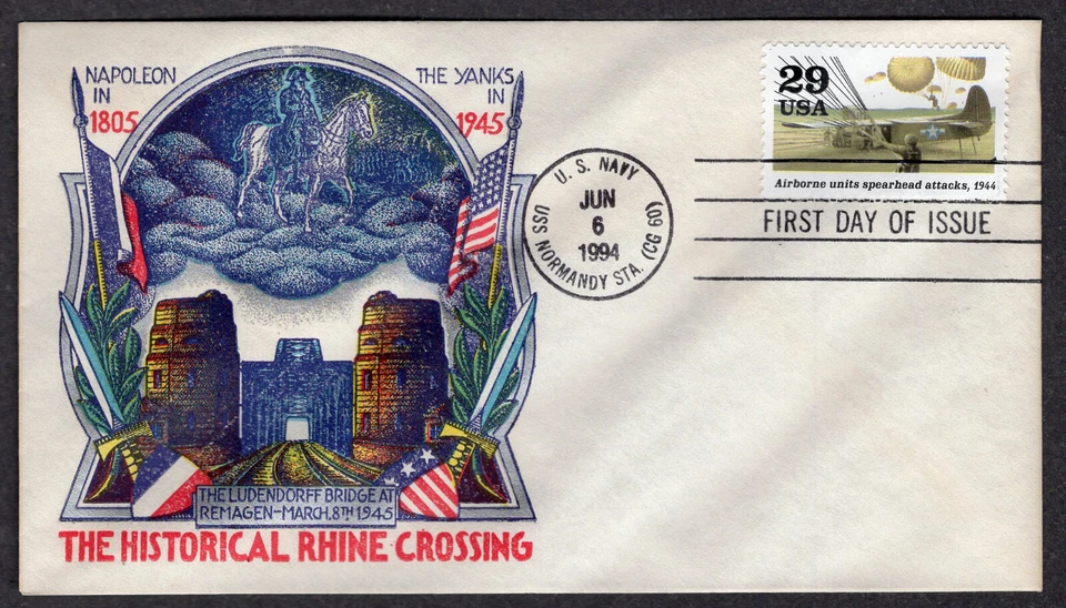 1994 REMAGEN - Latter-Day FDC Use WWII Staehle/Fluegel Patriotic As FDC NY15 - Image 1 of 1