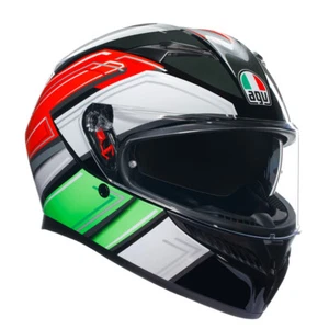 Casque Moto Intégral AGV K3 E22.06 Multi Wing Italie Noir Vert Blanc Rouge - Bild 1 von 4