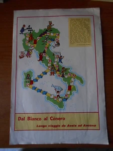 GIOCO DELL'OCA-DAL BIANCO AL CONERO-LUNGO VIAGGIO DA AOSTA AD ANCONA - Foto 1 di 1