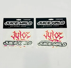 LOT 2! Juice WRLD Stickers 3 Decal STICKER PACK (total 6 Stickers) NIP NEW - Picture 1 of 6