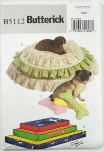 Pet Bed Pattern Butterick B5112 Uncut 2 Styles - Picture 1 of 2