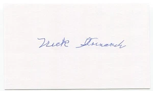 Nick Strincevich Signed 3x5 Index Card Autographed Baseball 1940 Boston Bees - Picture 1 of 2
