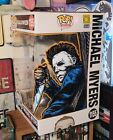 Jumbo Funko POP 10 inch Michael Myers 1155 HAND PAINTED Artwork Sketched on box