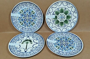 Anthropologie Sea Tile Bambus Melamin 4er Set Salatteller NEU 6,5" - Bild 1 von 6