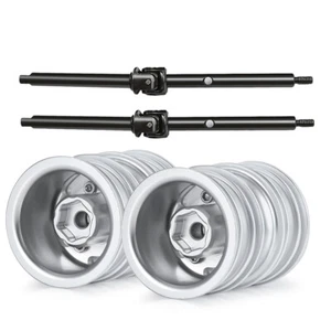 FLYXM 1.0 Metal Rear Wheel Rims Hub for 1:24 Axial SCX24 RC Crawler Car - Picture 1 of 8
