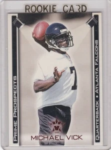 MICHAEL VICK ROOKIE CARD Calcio 2001 PRIME PROSPETTIVE Atlanta Falcons RC - Foto 1 di 2