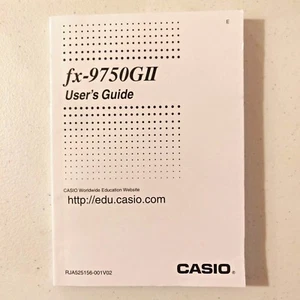 Calculadora gráfica Casio FX-9750GII manual guía del usuario - SOLAMENTE GUÍA - 9750 gi - Imagen 1 de 3