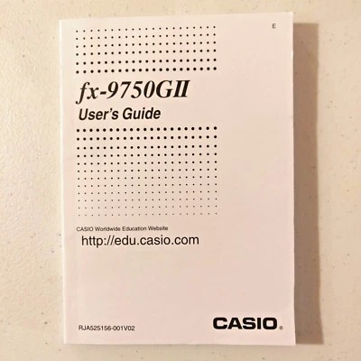 Casio Graphing Calculator FX-9750GII Manual User's Guide - GUIDE ONLY - 9750 gi - Image 1 of 3