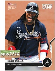 2020 Topps Now Ronald Acuna Jr. Summer Camp Road to Opening Day #459
