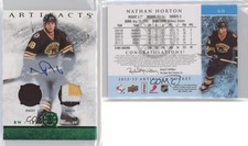 2012 Upper Deck Artifacts Emerald Jersey/Patch /8 Nathan Horton #66 Patch Auto