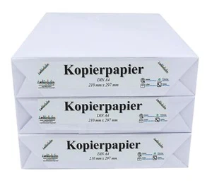 1500 Blatt Super Kopierpapier universal DIN A4 hochweiß Laser Kopie Tinte - Afbeelding 1 van 8