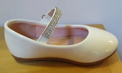 Link Supple 78KA Ivory Rhinestone Mary Jane Holiday Party Dress Shoes 5 or 6 - Image 1 of 4