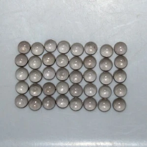 Smoky Quartz 3mm, 4mm, 5mm, 6mm, 8mm, 10mm Flat Back Round Cabochon Gemstone(s) - Picture 1 of 12
