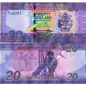 ND (2017) * Banconota Isole Salomone 20 Dollars "Flag – Dancers – LOW SERIAL" (p - Imagen 1 de 1
