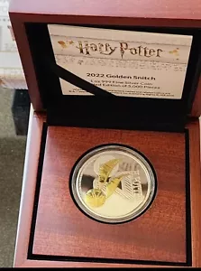 HARRY POTTER Classic - Golden Snitch 1oz Pure Silver Coin - NZ Mint - Picture 1 of 1