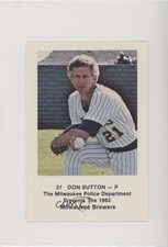 1983 Milwaukee Brewers Milwaukee Police Don Sutton #21 HOF