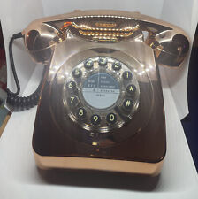 Retro 1960's Design Pushbutton Retro Style Corded Phone - Copper/rose Gold