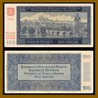 Bohemia & Moravia (Czech Republic) 100 Korun, 1940 P-7 Banknote Fine (F)