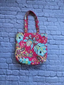 Vera Bradley Rumba Paisley Magnetic Snap Tote Bag Women's Shoulder Purse - Picture 1 of 10