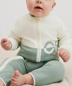 Country Road Full Knit Logo Suit Unisex Baby 0 to 3 Months NWT - Picture 1 of 5