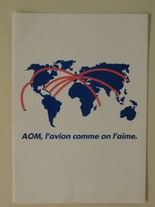 AOM French Airlines Prospekt und Ordner = - Bild 1 von 3