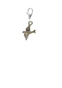 ch11 Swallow Silver tone on Sterling Silver 925 Trigger Clasp - Picture 1 of 2