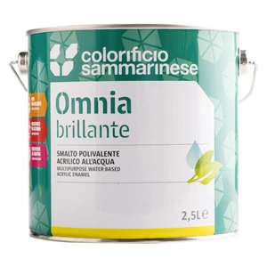 SMALTO ALL'ACQUA 'OMNIA' Lt. 0,750 Bianco satinato -- PZ 6 -- DF 9013510 - Foto 1 di 1