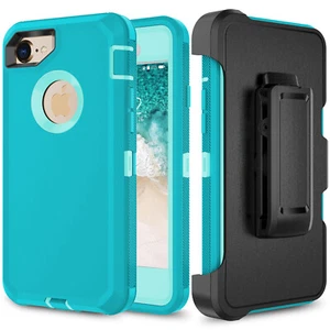 Adventurer iPhone SE 2022 2020 8 7 6S Plus Heavy Duty Case Shockproof Belt Cover - Picture 1 of 70