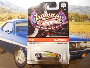 Hot Wheels Larry's Garage 33 Ford Roadster LO-BOY 18/20 Silver FLAMES REAL RIDER - Picture 1 of 3