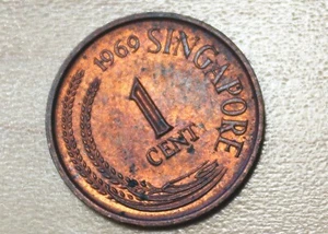 1969 Singapore 1 Cent - Picture 1 of 4