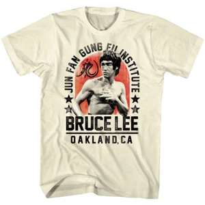 Bruce Lee Jun Fan Gung Fu Institute Oakland Mens T Shirt Ninja Legend California - Picture 1 of 4