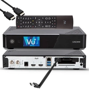►Original VU+ Uno SE 4K 1x DVB-S2 FBC Twin Tuner Linux Receiver 150 Mbit WLAN - Bild 1 von 6