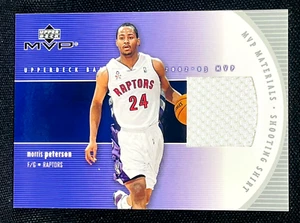 2002-03 Upper Deck MVP - MORRIS PETERSON MVP MATERIALS Game Used Shooting Shirt - Bild 1 von 2