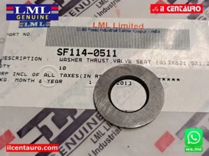 SF114-0511 WASHER EXHAUST INTAKE VALVE LML STAR 125 151 Automatic - Picture 1 of 3