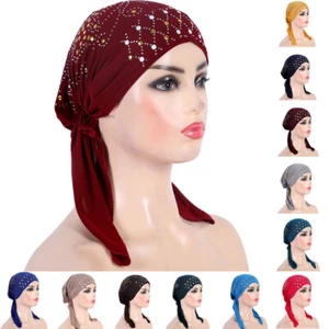 Mujeres Musulmanas Hiyab Bufanda Turbante Gorra Interior Ninja Sombrero Gorro Pérdida de Cabello Quimioterapia - Imagen 1 de 64