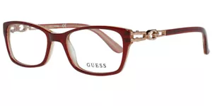 GUESS GU2677 Red & Gold Copper 069 Plastic Women Eyeglasses Frame 53-17-135 2677 - Picture 1 of 1