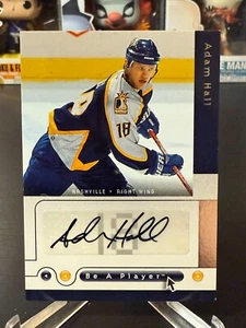 2005-06 Be A Player Signatures #AH Adam Hall Auto Autograph Panthers Flyers BAP - Picture 1 of 2