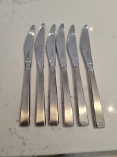 RARE 6 X Arthur Price Vintage Camelot dinner knives Cutlery county stainless mcm