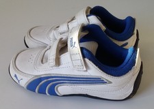 Baby's PUMA white leather shoes sneakers runners size US 9 (UK 8)