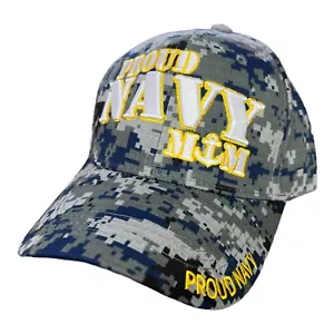 United State Proud Navy Mom 6 Panel Adjustable Military Baseball Cap - Picture 1 of 4